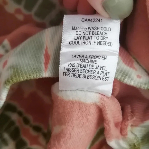 YFB Young Fabulous & Broke Tie Dye Balloon Sleeve Sweater Orange and Green Small - Picture 10 of 13